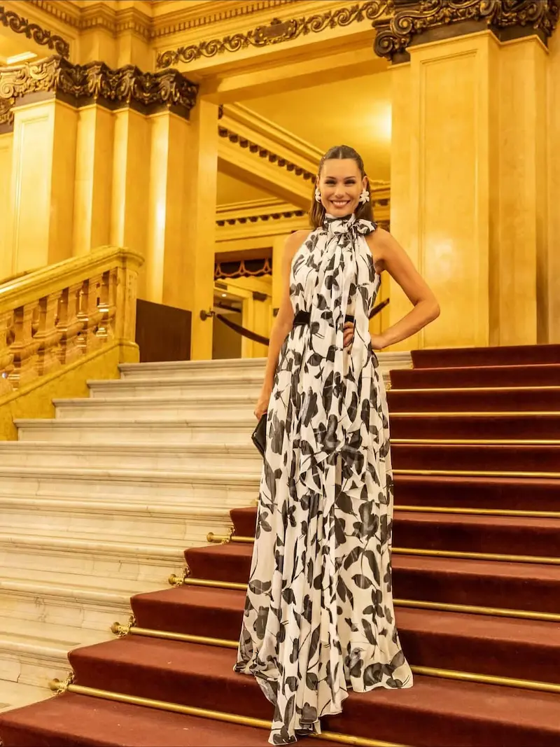 Pampita vestido Carolina Herrera